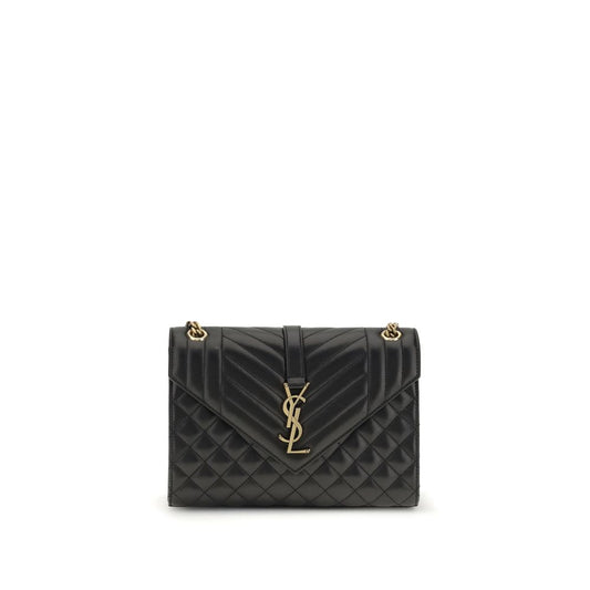 Saint Laurent Black Calf Leather Bos Taurus Shoulder Bag