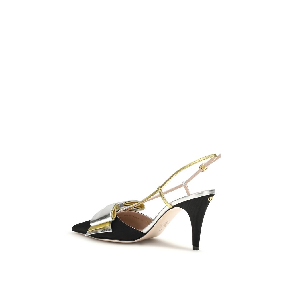 Valentino Garavani Multicolor Calf Leather Bos Taurus Pumps