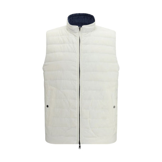 Herno White Polyamide Sleveless Jacket