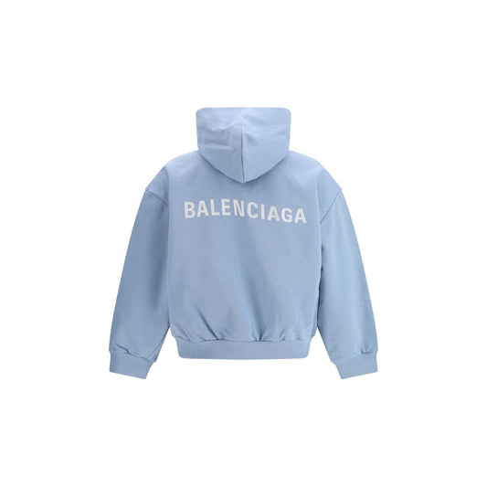 Balenciaga Blue Cotton Sweatshirt - Qutton