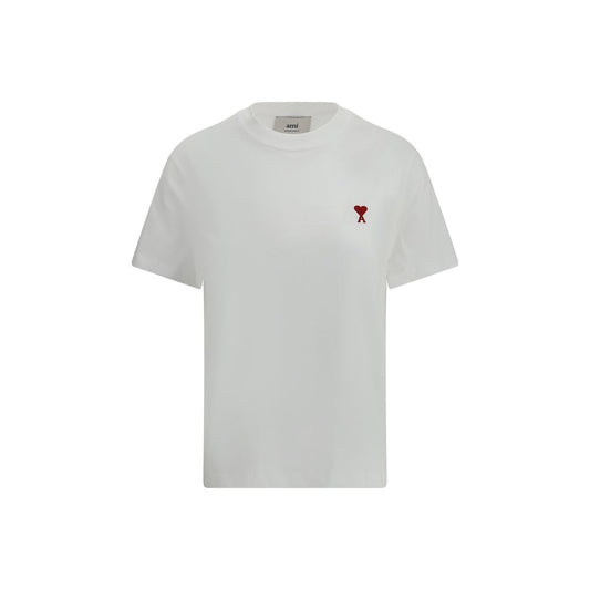 Ami Paris White Cotton T-Shirt