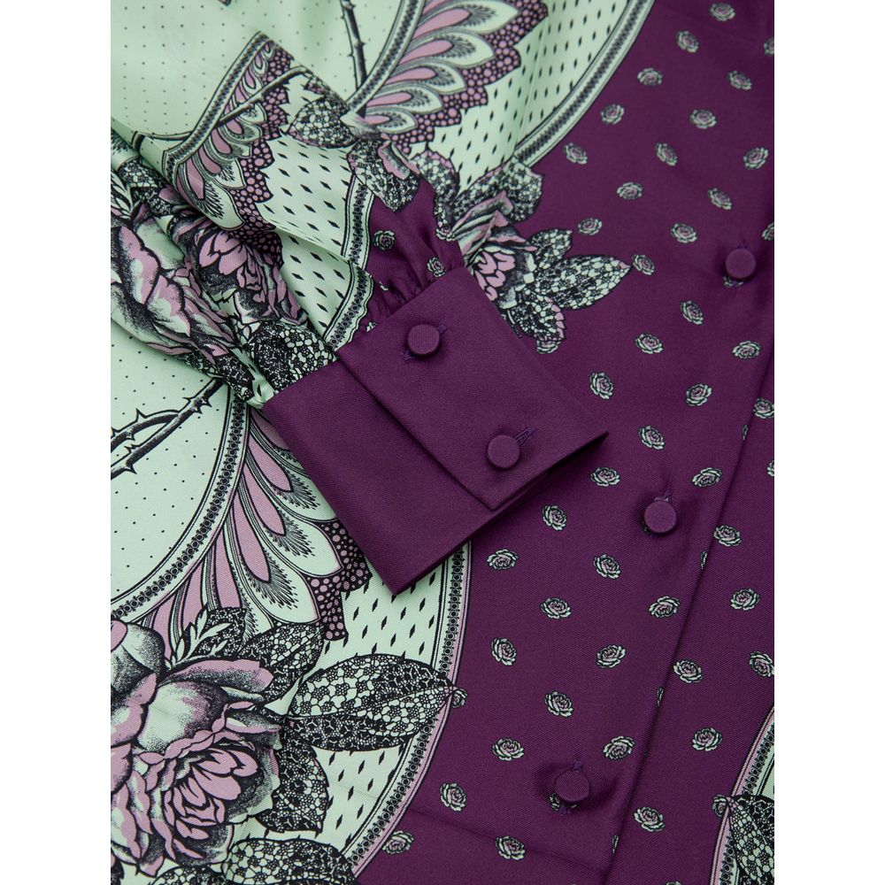 Gucci Green Silk Pattern Shirt