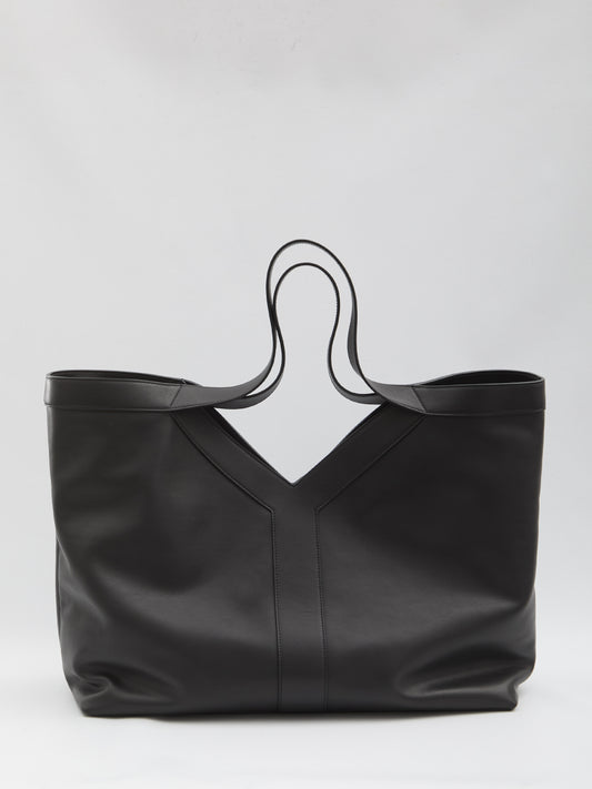 Large Y Tote in leather
