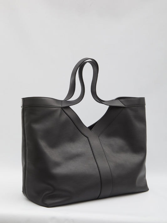 Large Y Tote in leather