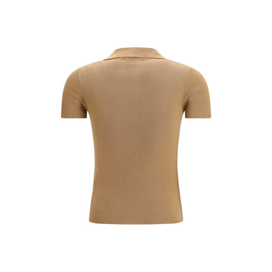 Max Mara Beige Fleece Wool Pattern Shirt