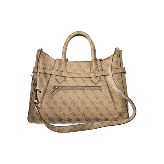 Guess Jeans Beige Polyurethane Women Handbag