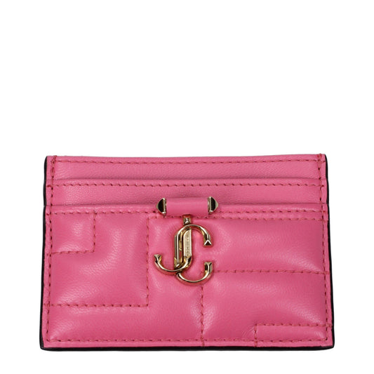 Jimmy Choo Pink Leather Cardholder