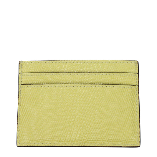 Jimmy Choo Yellow Leather Cardholder