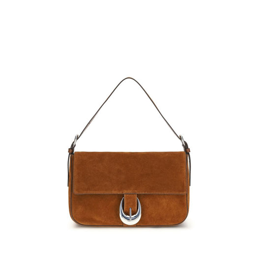 Staud Brown Calf Leather Bos Taurus Shoulder Bag