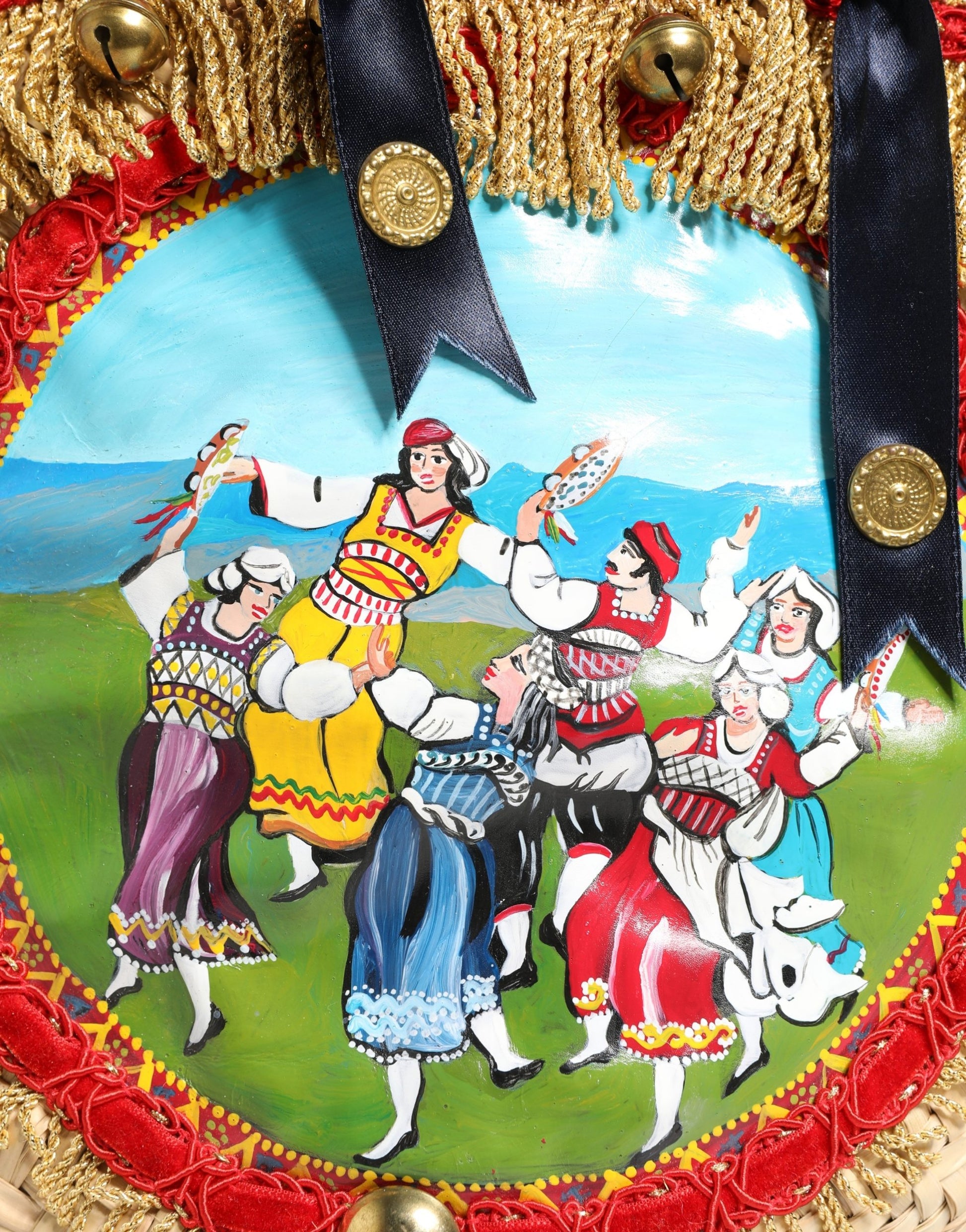 Dolce & Gabbana Multicolor Woven Straw Basket Embellished Sicily Bag