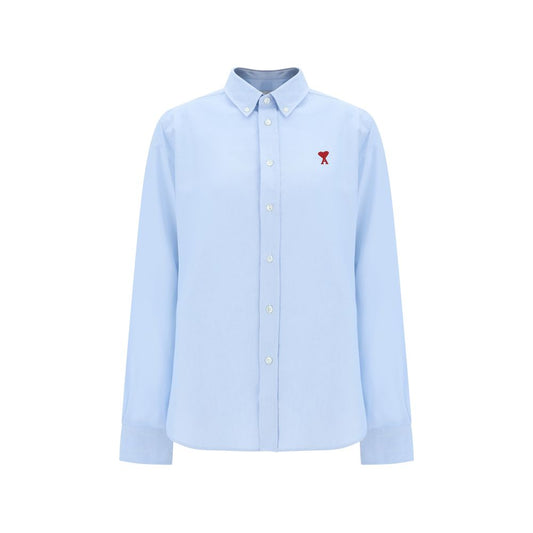 Ami Paris Blue Cotton Dress Shirt - Qutton