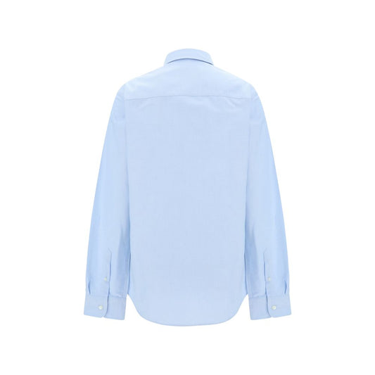 Ami Paris Blue Cotton Dress Shirt - Qutton