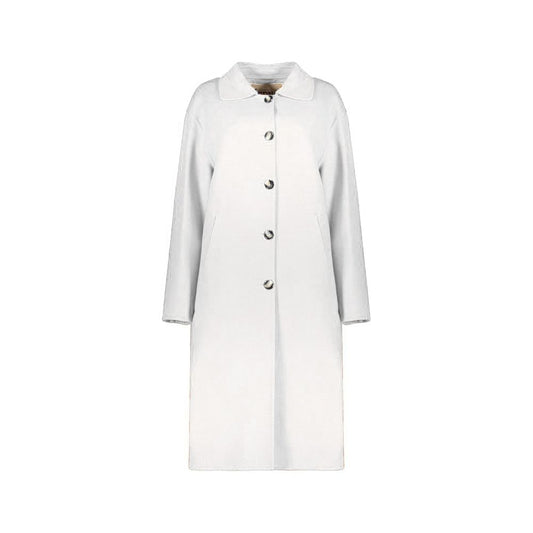 Herno White Wool Coat