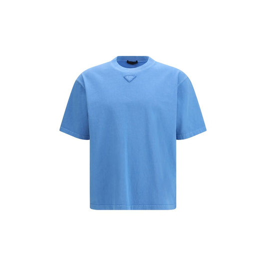Prada Blue Cotton T-Shirt
