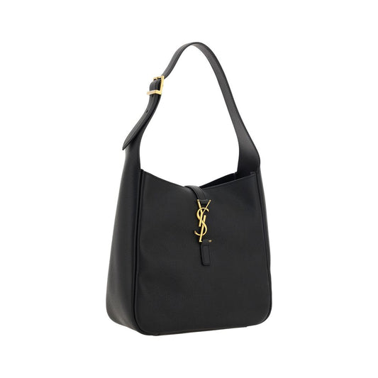 Saint Laurent Black Calf Leather Bos Taurus Shoulder Bag