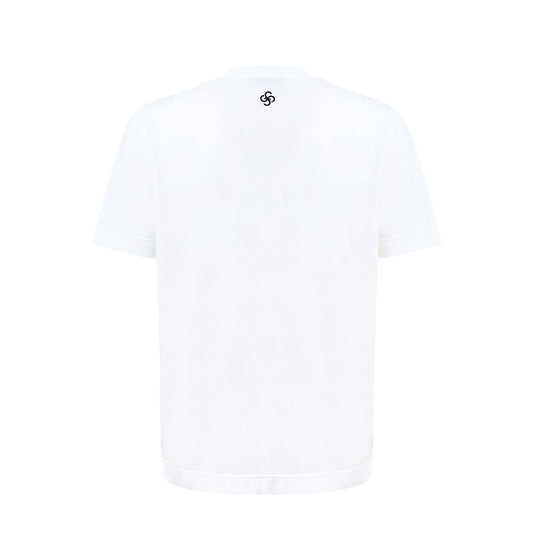 Gran Sasso White Cotton T-Shirt
