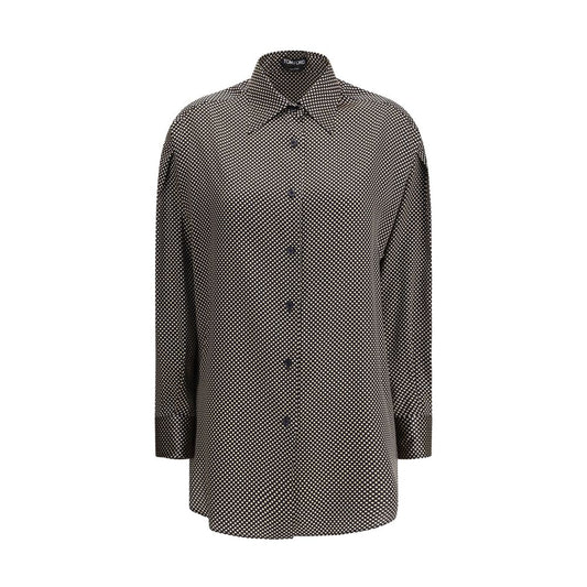 Tom Ford Black Silk Pattern Shirt