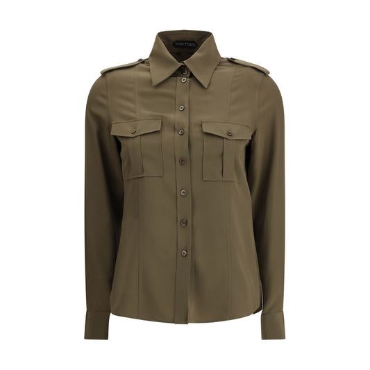 Tom Ford Bicolor Silk Dress Shirt
