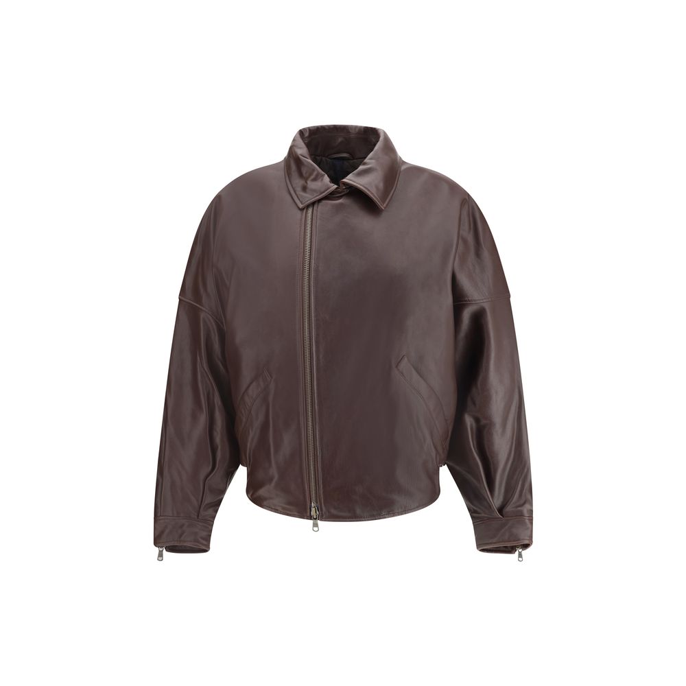 Petar Petrov Brown Leather Jacket