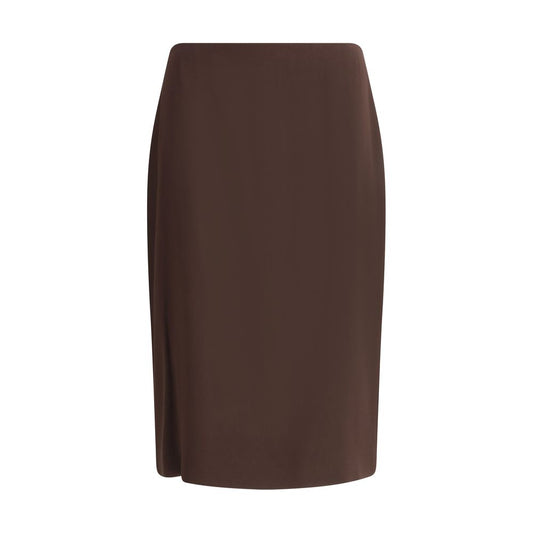 Tom Ford Brown Acetate Midi Skirt