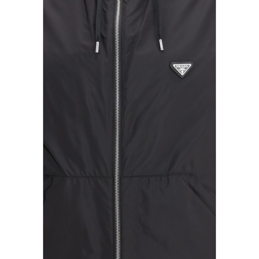 Prada Black Recycled Polyamide Clothing