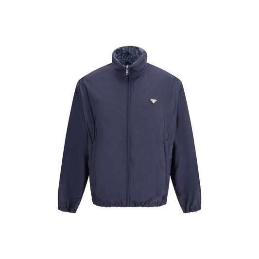 Prada Blue Recycled Polyamide Shell Jacket - Qutton