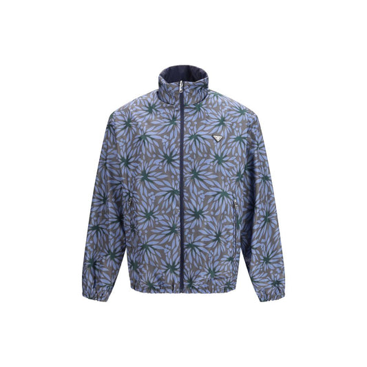 Prada Blue Recycled Polyamide Shell Jacket - Qutton