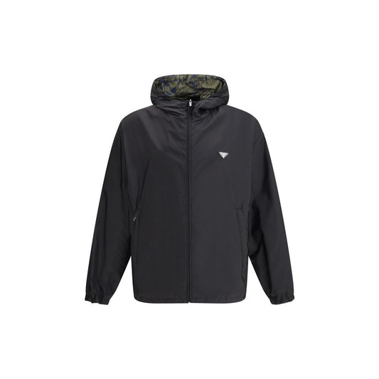 Prada Black Recycled Polyamide Shell Jacket - Qutton