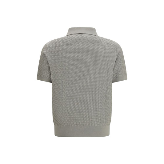 Brioni Beige Cotton Polo Shirt