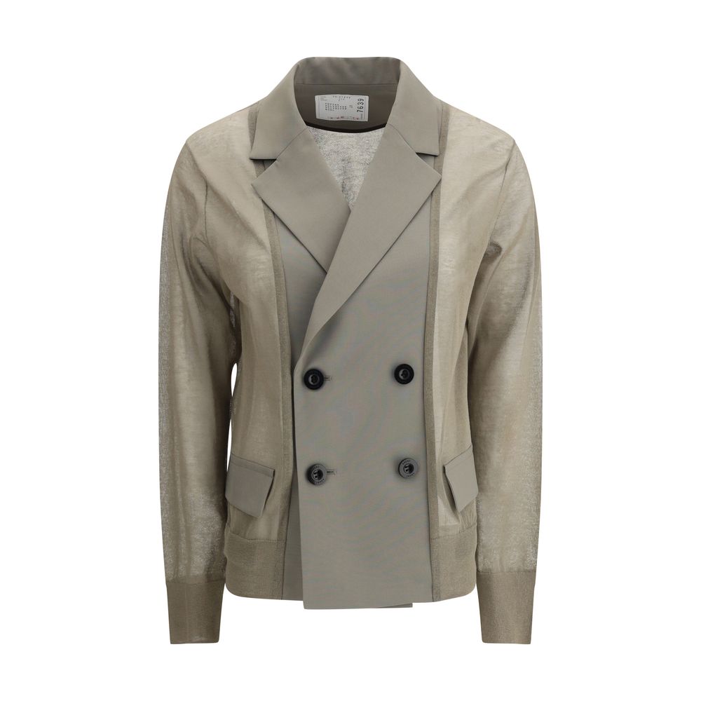 Sacai Bicolor Cotton Blazer