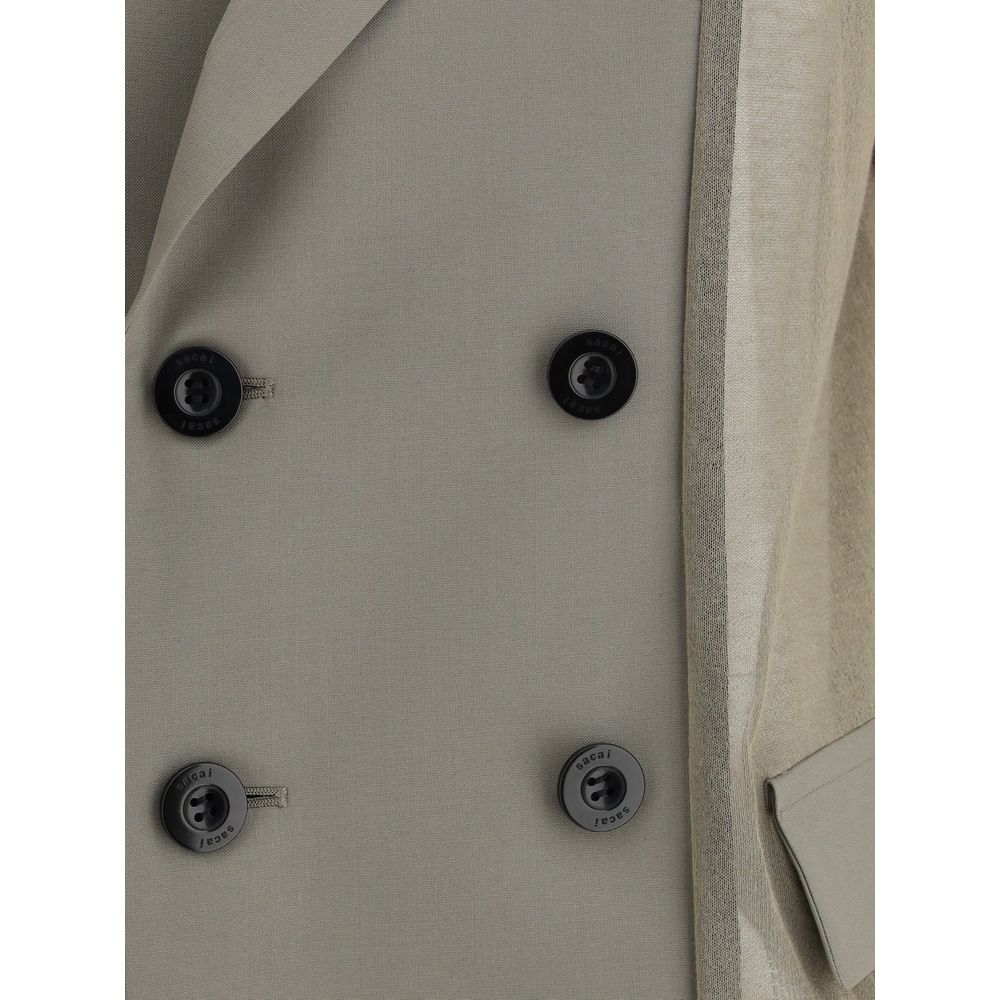 Sacai Bicolor Cotton Blazer