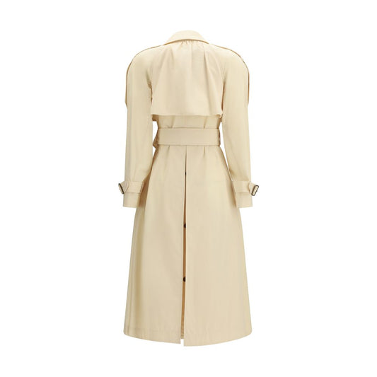 Burberry Beige Polyester Trench Coat - Qutton