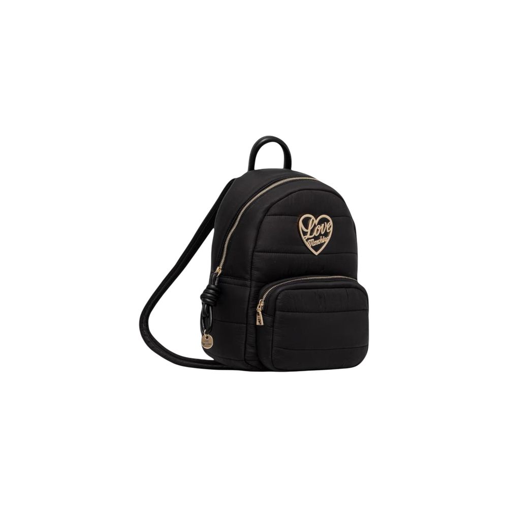 Love Moschino Black Nylon Backpack - Qutton