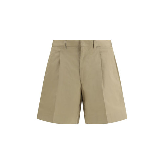 Prada Beige Cotton Bermuda Shorts - Qutton
