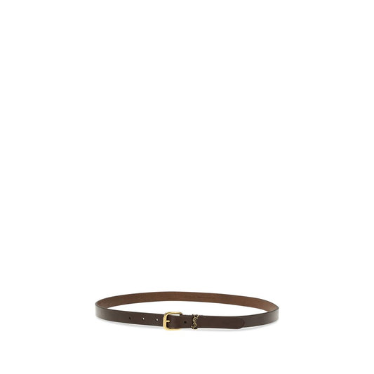 Saint Laurent Brown Calf Leather Bos Taurus Regular Belt