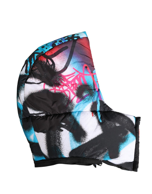 Dolce & Gabbana Multicolor Graffiti Whole Head Wrap Capello Hat