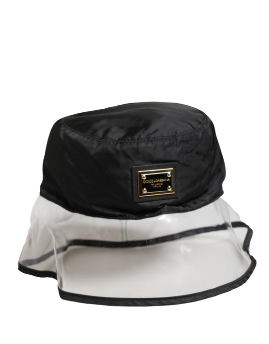 Dolce & Gabbana Men Black Plastic Fisherman Bucket Capello Hat