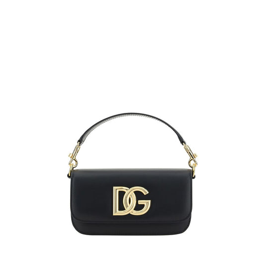 Dolce & Gabbana Black Calf Leather Bos Taurus Shoulder Bag - Qutton