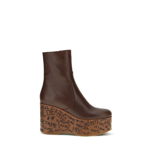 Chloé Brown Leather Boots