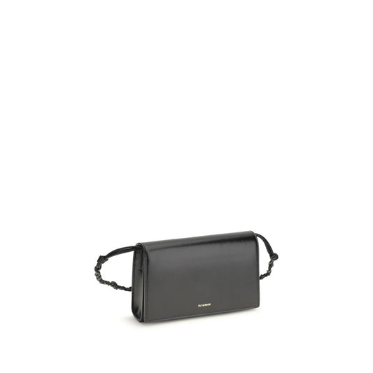 Jil Sander Black Calf Leather Bos Taurus Wallet