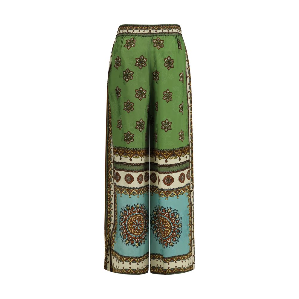 Alemais Multicolor Viscose Casual Pants - Qutton