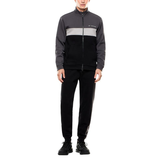EA7 Emporio Armani Black Cotton Sweatsuit - Qutton