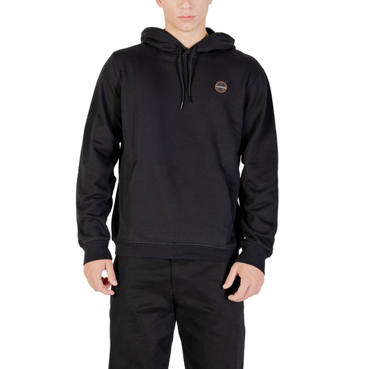 Napapijri Black Cotton Hoodie