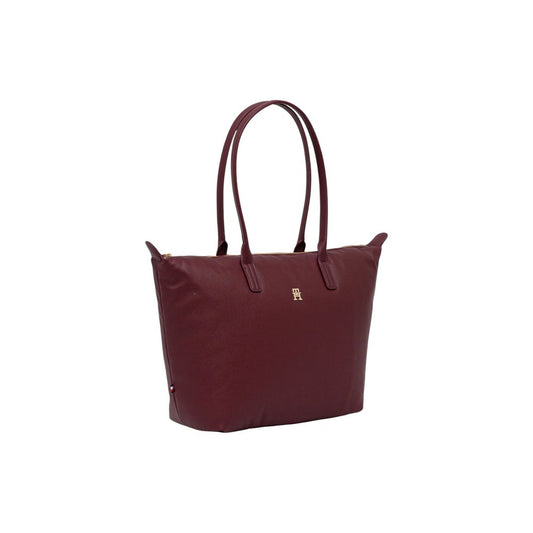 Tommy Hilfiger Bordeaux Recycled Polyester Handbag