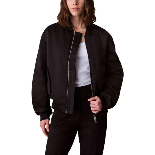 Calvin Klein Jeans Black Recycled Polyester Bomber - Qutton