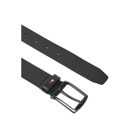 Tommy Hilfiger Black Leather Regular Belt