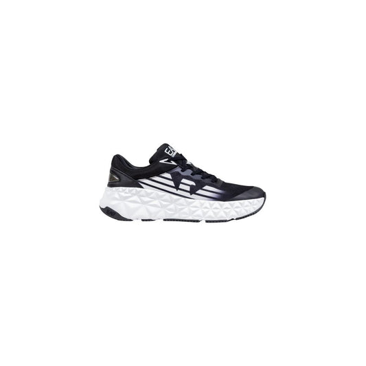EA7 Emporio Armani Black And White Polyester Athletic Sneakers - Qutton