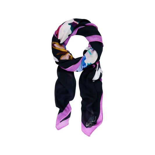 Desigual Black Viscose Foulard