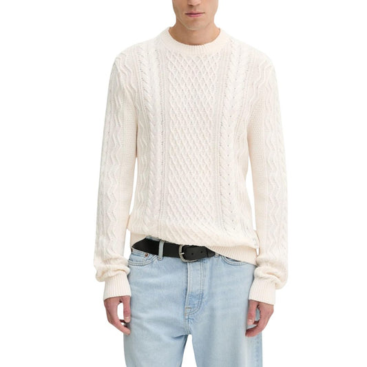 Tommy Hilfiger Jeans Cream Recycled Cotton Sweatshirt - Qutton
