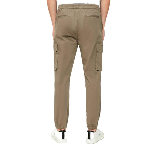 Calvin Klein Jeans Beige Cotton Casual Pants